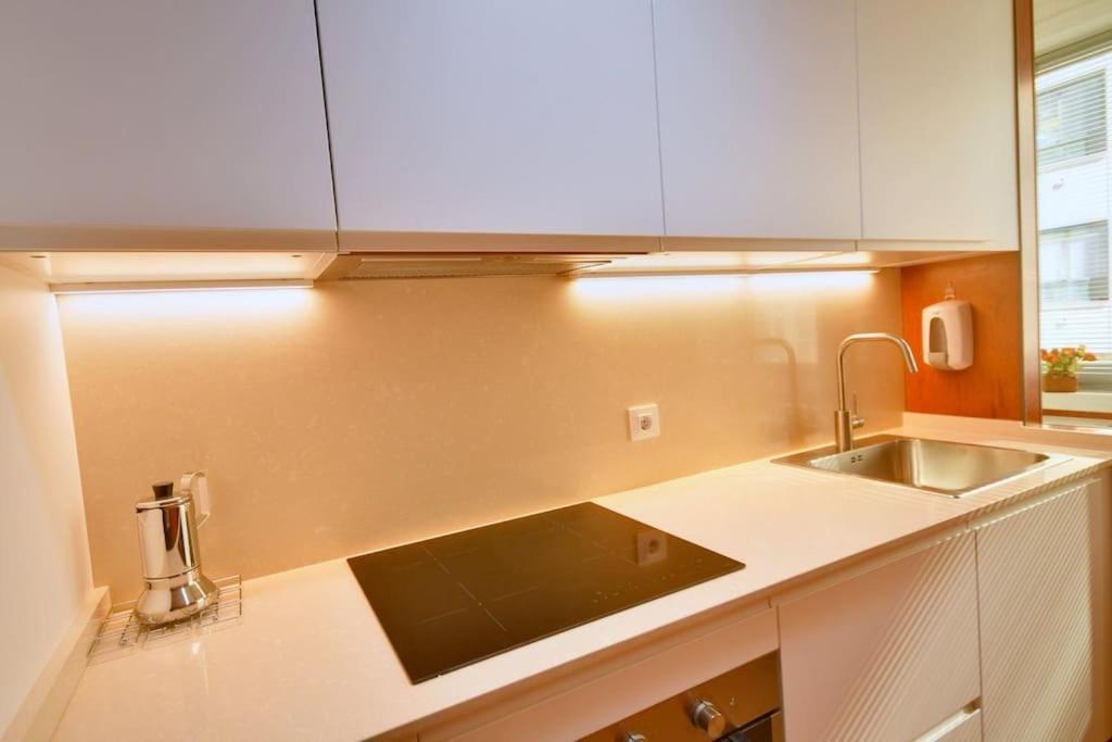 Apt 40 M2 Air Conditioning Abitacion-Salon-Cocina-Bano Radiant Heating Lägenhet Vigo Exteriör bild