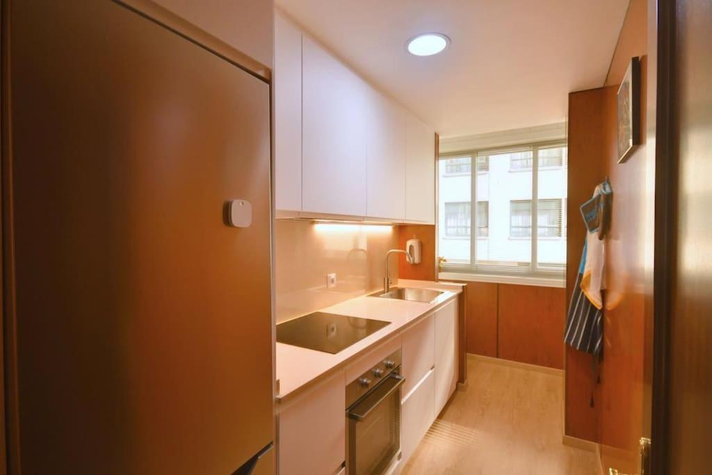 Apt 40 M2 Air Conditioning Abitacion-Salon-Cocina-Bano Radiant Heating Lägenhet Vigo Exteriör bild